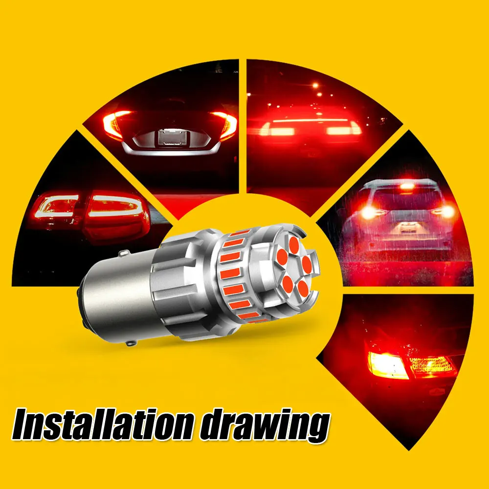 2 шт., красные универсальные светодиодсветодиодный лампы для указателей поворота и торможения
2 шт., красные универсальные светодиодсветодиодный лампы для указателей поворота и торможения