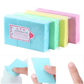 1000PCS Nail Cotton Pads Manicure Pedicure Gel Tools Lint-Free Wipes Napkins Nail Polish Remover Gel Nail Wipes