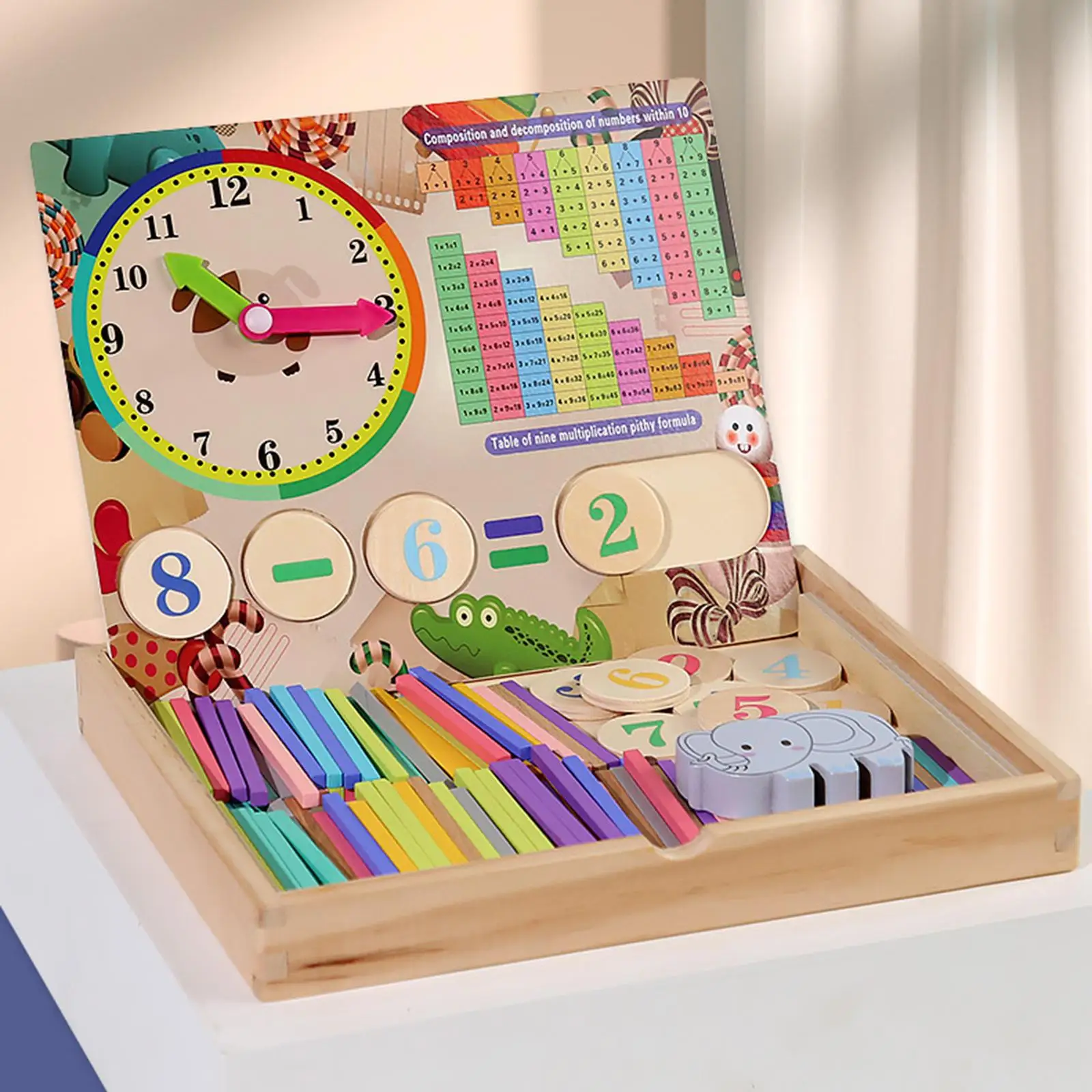 Counting Peg Board Math Materials Early Education Counting Rods Wood Toy for Kindergarten Preschool Party Activities Toddlers
Counting Peg Board Math Materials Early Education Counting Rods Wood Toy for Kindergarten Preschool Party Activities Toddlers