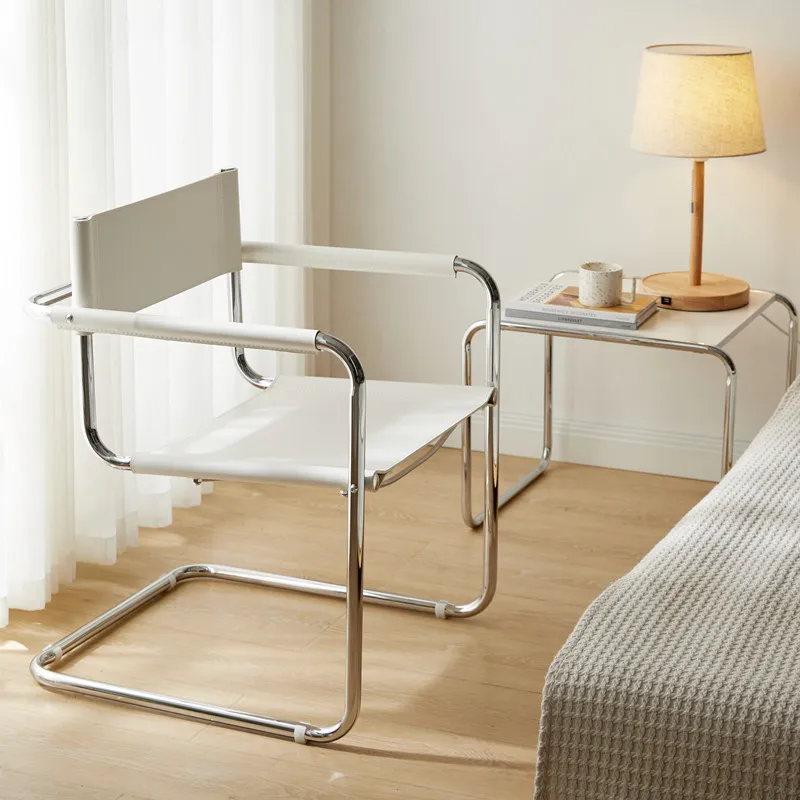 Office Leisure Chair Light Luxury Modern Dining Nordic Stainless Steel Chair Armrest Lazy Metal Chaises De Salon Home Furniture
Office Leisure Chair Light Luxury Modern Dining Nordic Stainless Steel Chair Armrest Lazy Metal Chaises De Salon Home Furniture