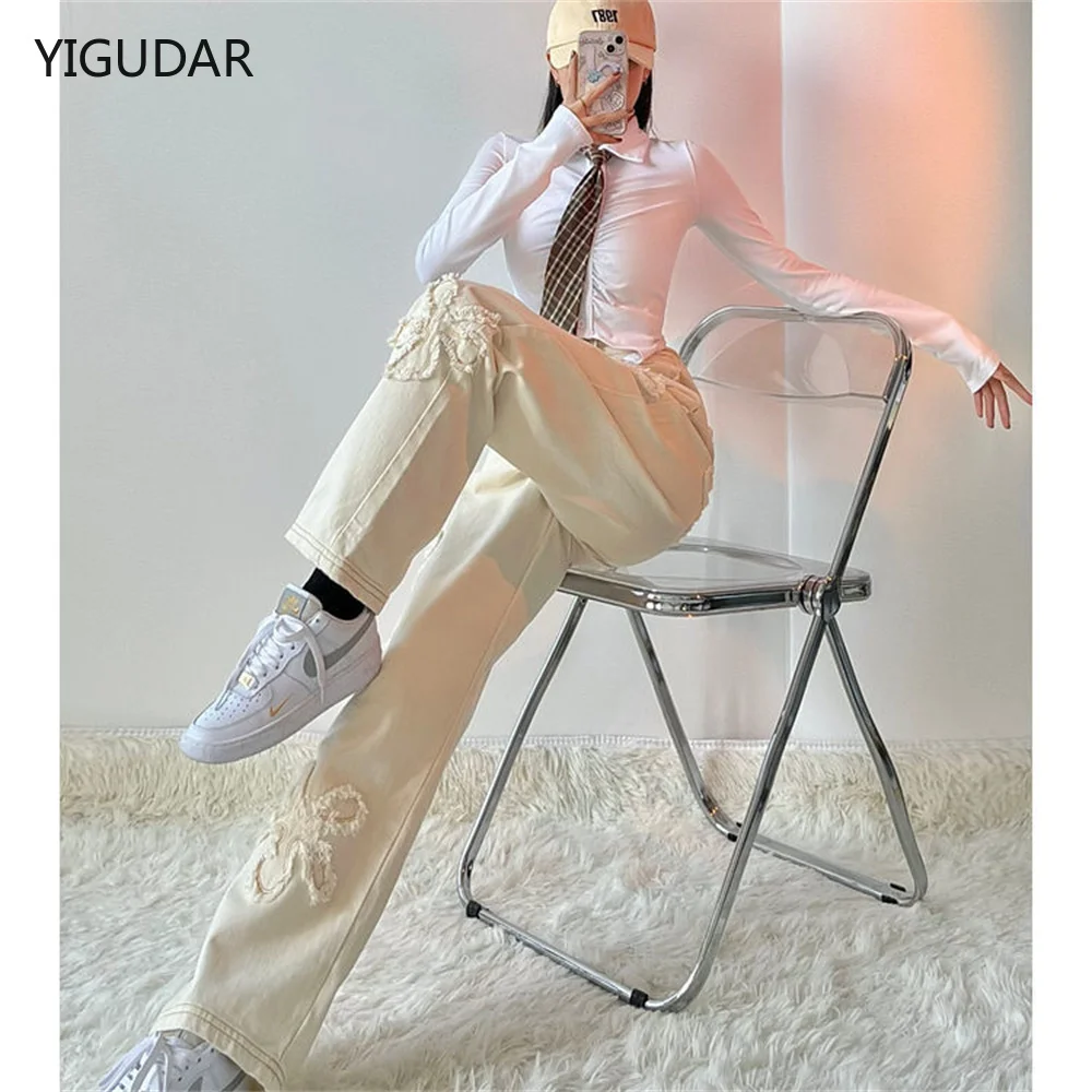 Women's Jeans Street Casual High Waist Traf Pants Korean Fashionwhite Straight Jeans Cotton Loose Black Y2k Female Jeans
Women's Jeans Street Casual High Waist Traf Pants Korean Fashionwhite Straight Jeans Cotton Loose Black Y2k Female Jeans