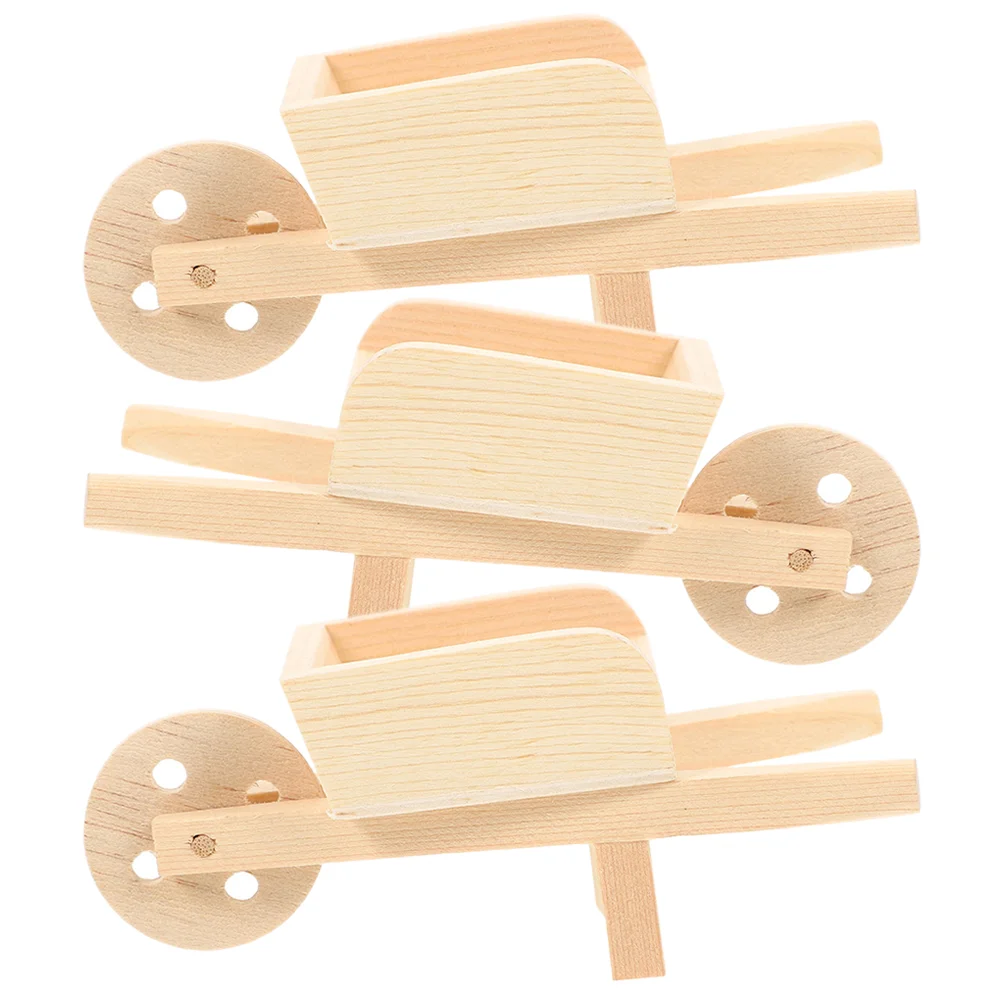 3 Pcs Mini Stroller Chidrens Toys Dolls House Wheelbarrows Ornaments Wooden Models Kids'
3 Pcs Mini Stroller Chidrens Toys Dolls House Wheelbarrows Ornaments Wooden Models Kids'