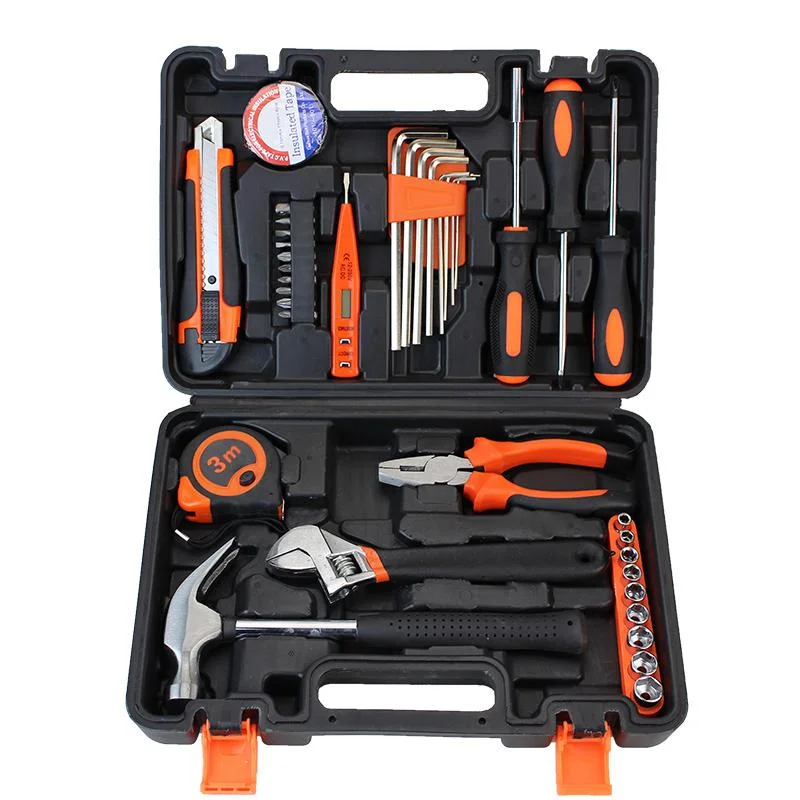 38pcs Manual household tool set, hardware and electrical tools, multifunctional woodworking maintenance box combination
38pcs Manual household tool set, hardware and electrical tools, multifunctional woodworking maintenance box combination
