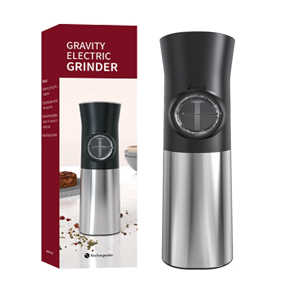 Gravity Electric Salt Pepper Grinder Adjustable Coarseness Spice Mills Automatic Grinding with Light for BBQ Resturant Kitchen
Gravity Electric Salt Pepper Grinder Adjustable Coarseness Spice Mills Automatic Grinding with Light for BBQ Resturant Kitchen