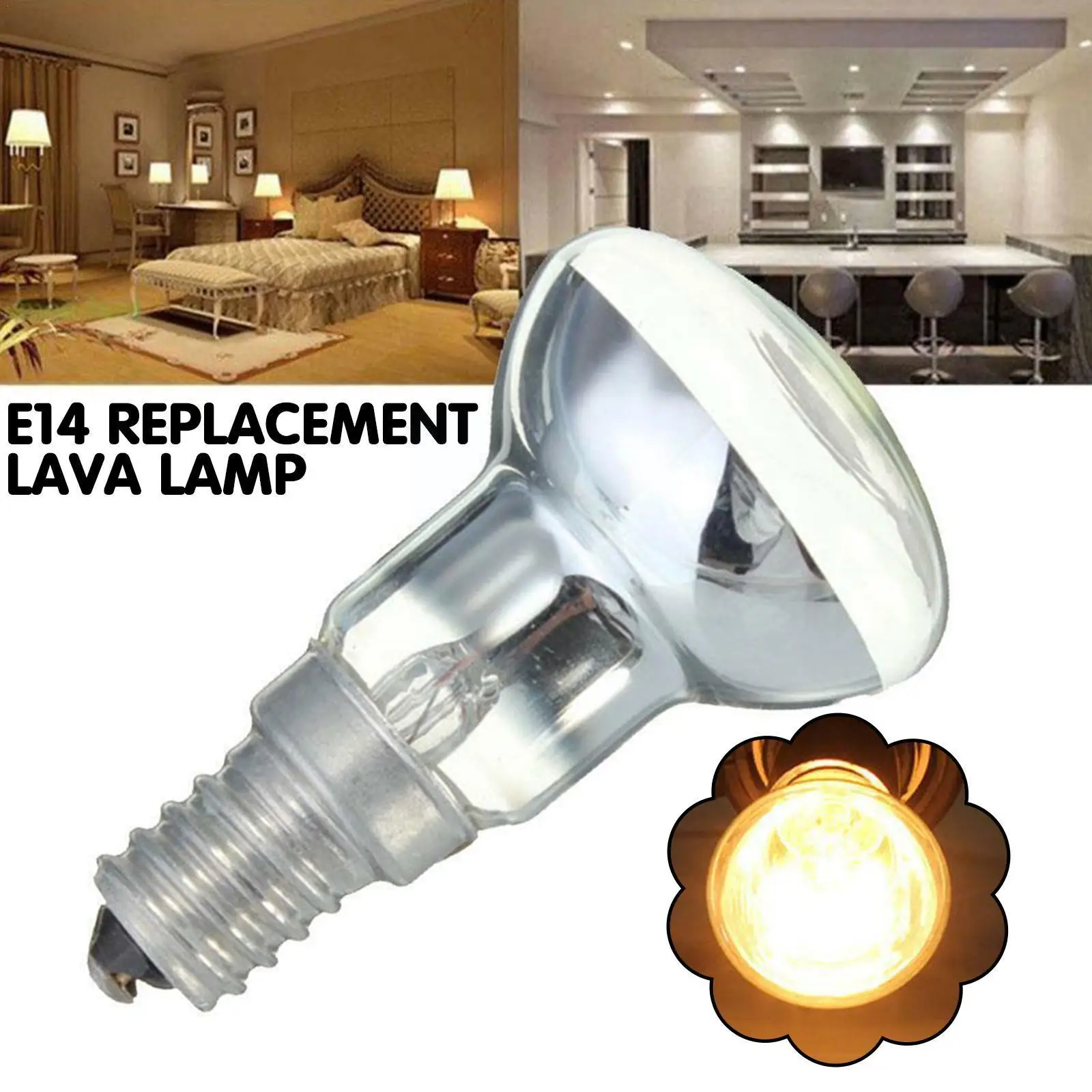 

E14 R39 25w Replacement Lava Lamp Spotlight Screw In Lava Bulbs Spot Clear Light Incandescent Bulb Light Reflector Bulbs Li C6c3