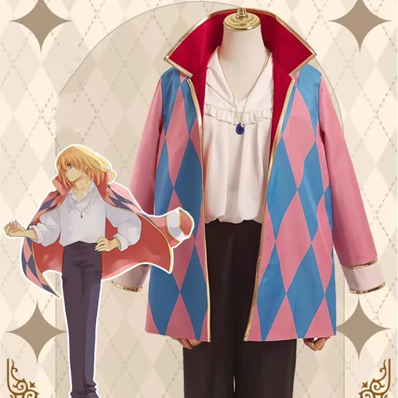 Anime Holl's Moving Castle Howl Cosplay Costume Howl Same Men's Uniform Set Halloween Print Coat and Wig Set
Anime Holl's Moving Castle Howl Cosplay Costume Howl Same Men's Uniform Set Halloween Print Coat and Wig Set