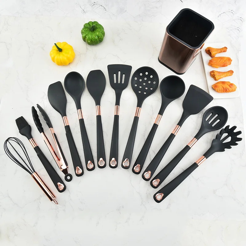 Kitchen Cookware Silicone Kitchenware Non-stick Cookware Cooking Tool Spatula Ladle Egg Beaters Shovel Spoon Soup Utensils Set
Kitchen Cookware Silicone Kitchenware Non-stick Cookware Cooking Tool Spatula Ladle Egg Beaters Shovel Spoon Soup Utensils Set