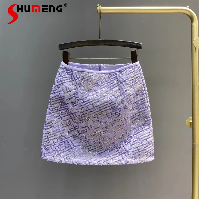 Women's Clothes Colorful Sequined Mini Skirt 2024 Summer New A-line High Waist Slimming Anti-Emptied Hip Skirts Harajuku Female
Women's Clothes Colorful Sequined Mini Skirt 2024 Summer New A-line High Waist Slimming Anti-Emptied Hip Skirts Harajuku Female