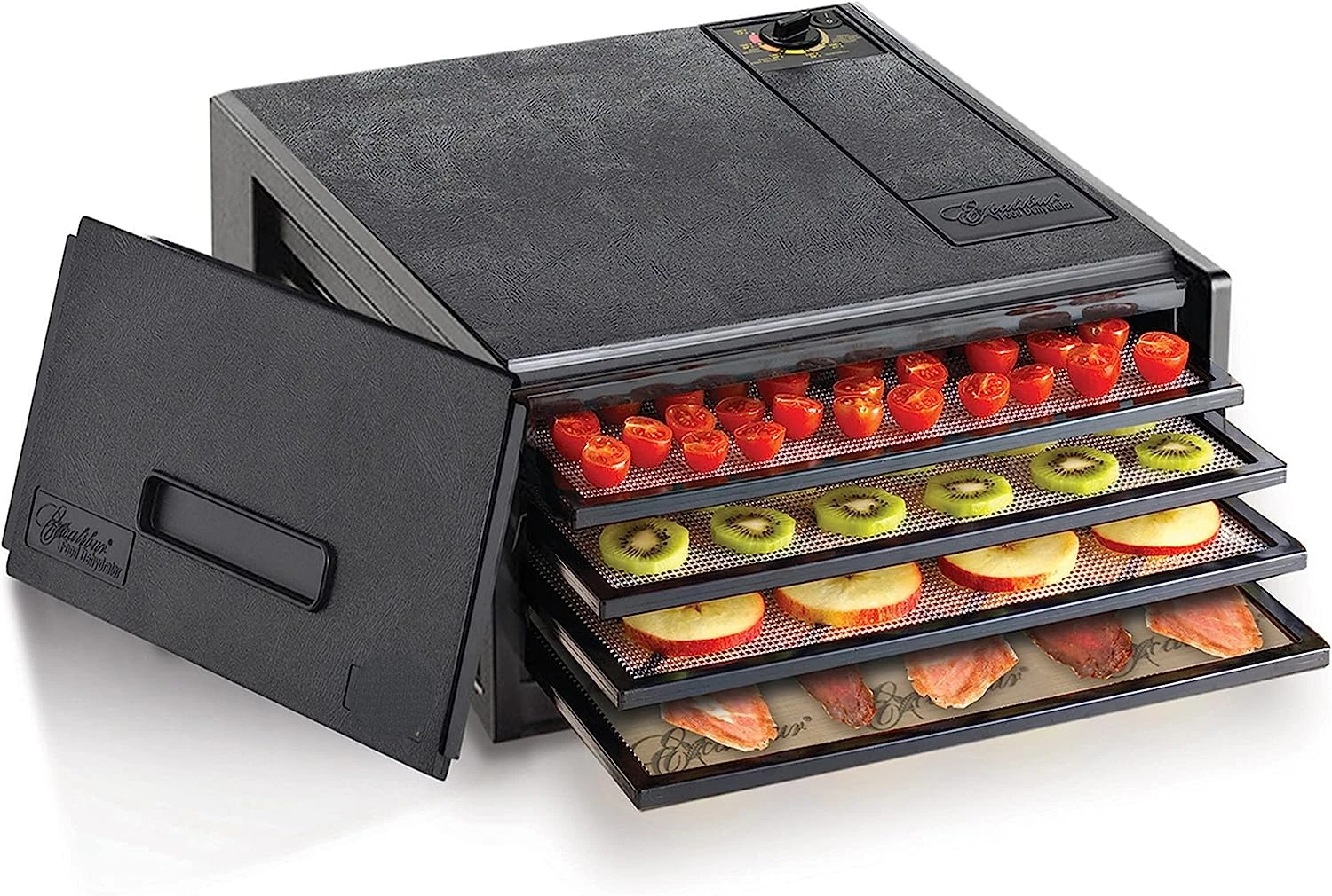 2400 Food Dehydrator Machine with Adjustable Thermostat, Accurate Temperature Control and Fast Drying, 220 W, 4 Trays, Black, 1
2400 Food Dehydrator Machine with Adjustable Thermostat, Accurate Temperature Control and Fast Drying, 220 W, 4 Trays, Black, 1