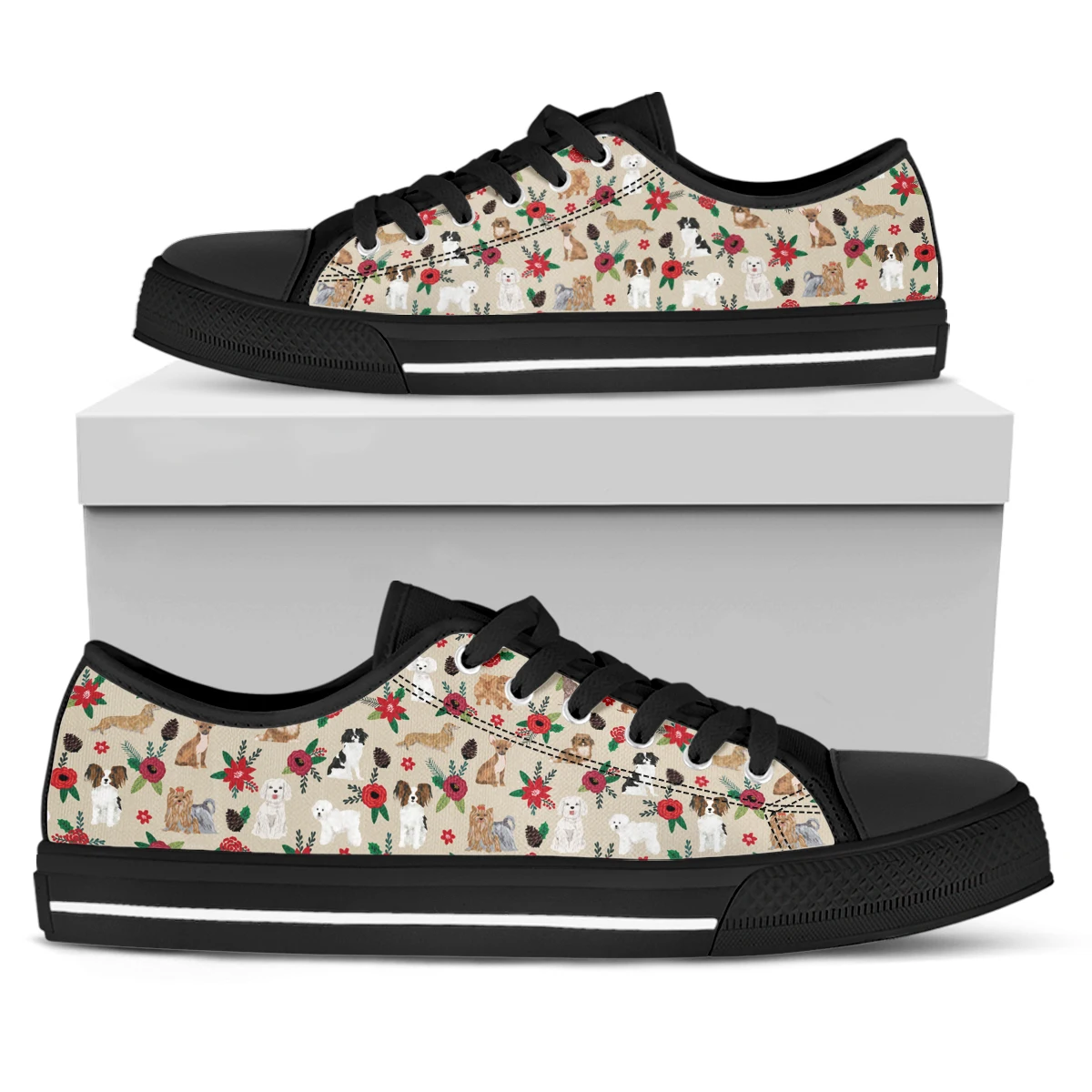 ELVISWORDS Fashion Pet Dog Pattern Flower Print Lightweight Spring Outdoor Casual Shoes Soft Bottom Low Top Canvas Shoes
ELVISWORDS Fashion Pet Dog Pattern Flower Print Lightweight Spring Outdoor Casual Shoes Soft Bottom Low Top Canvas Shoes