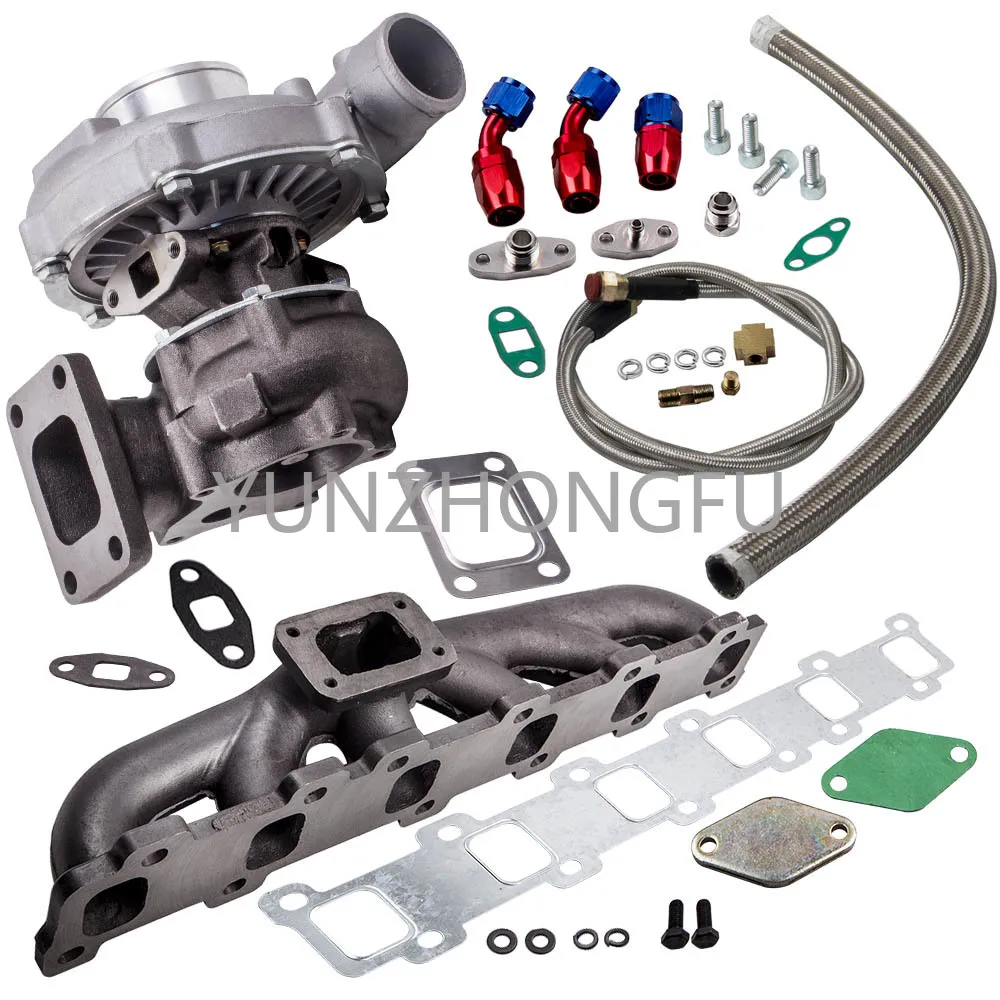 Car Turbocharger & Parts T3 T4 T04E Turbo Charger Kit Turbo A/R .57 + Oil Line+Manifold Kit For Patrol Safari Y60 Y61
Car Turbocharger & Parts T3 T4 T04E Turbo Charger Kit Turbo A/R .57 + Oil Line+Manifold Kit For Patrol Safari Y60 Y61
