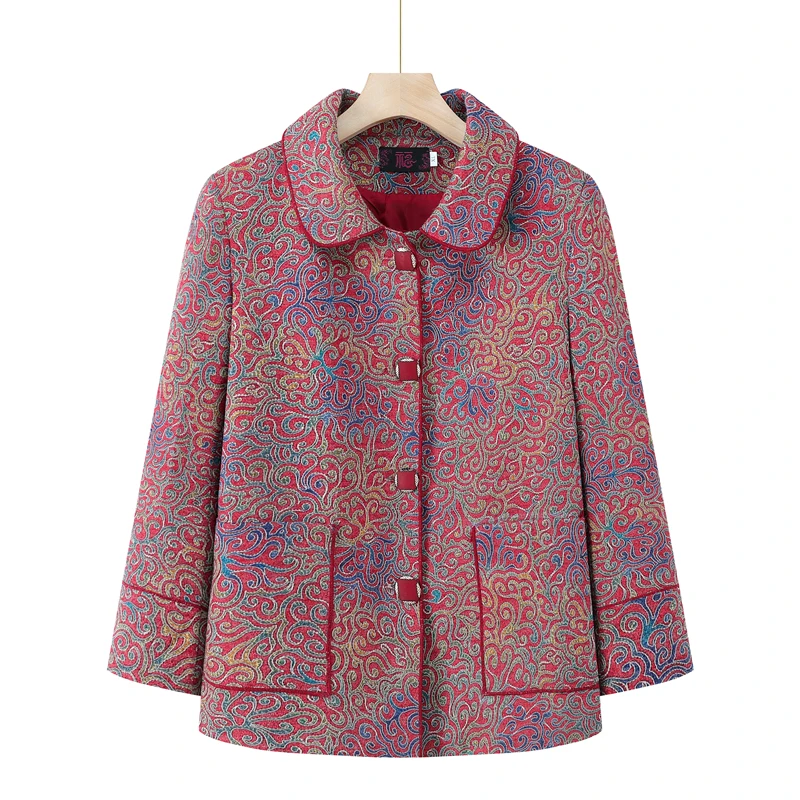 Single-Breasted Woolen Coat for Middle-Aged and Elderly Mothers, Wool Jacket for Ladies, Spring and Autumn, New Style
Single-Breasted Woolen Coat for Middle-Aged and Elderly Mothers, Wool Jacket for Ladies, Spring and Autumn, New Style