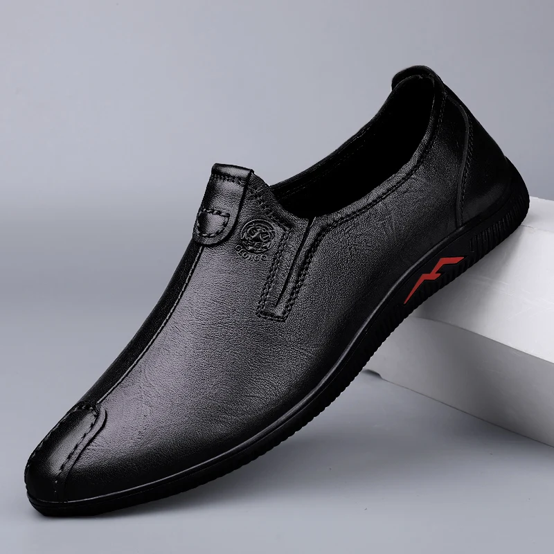 Genuine Leather Men Casual Shoes slip on fashion Brand Soft Italian Men Loafers Moccasins Breathable Black office Shoes men
Genuine Leather Men Casual Shoes slip on fashion Brand Soft Italian Men Loafers Moccasins Breathable Black office Shoes men