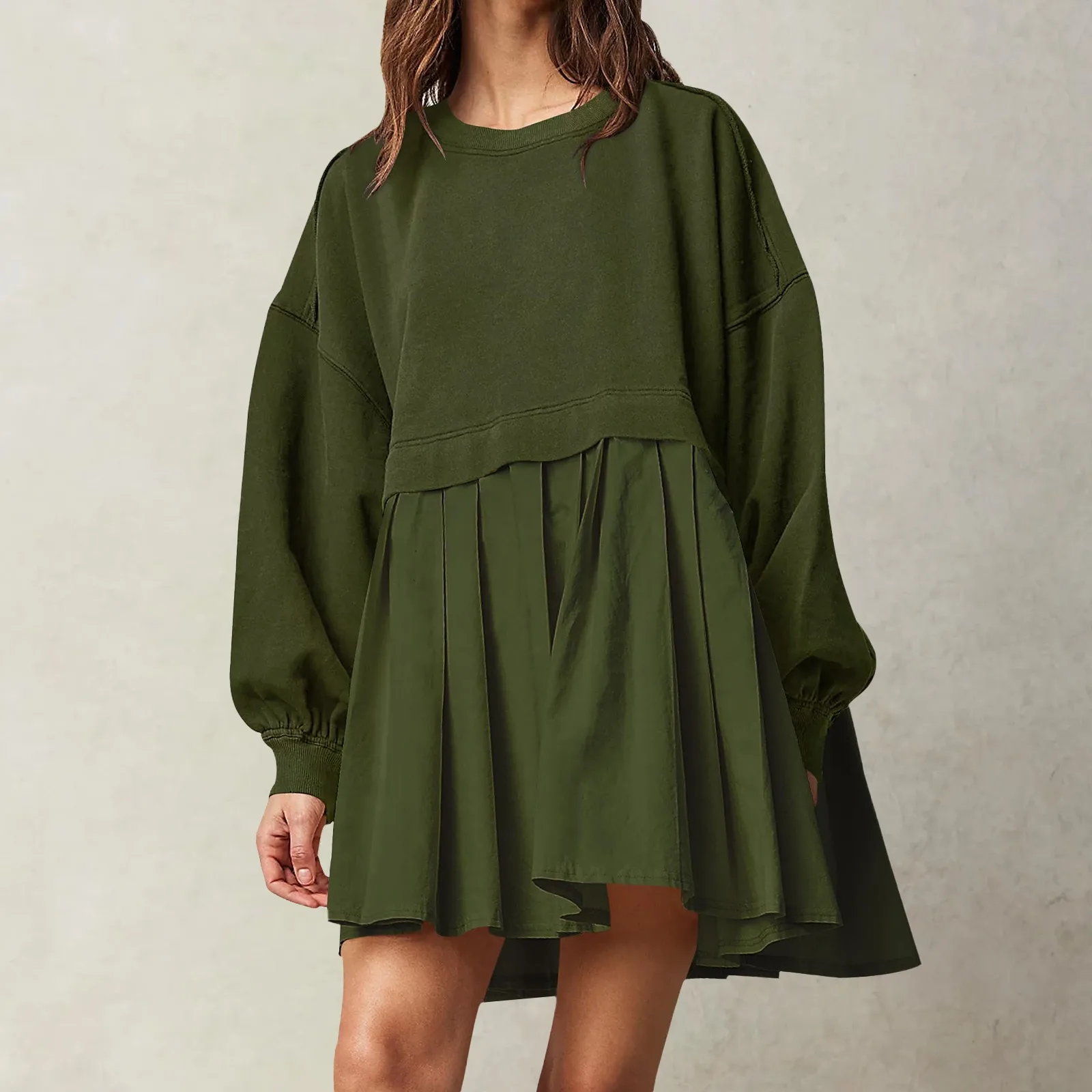 Misses Dresses Casual Womens Oversized Sweatshirt Dress Long Sleeve Crewneck Pullover Tops Relaxed Fit Sweatshirts Mini Dress
Misses Dresses Casual Womens Oversized Sweatshirt Dress Long Sleeve Crewneck Pullover Tops Relaxed Fit Sweatshirts Mini Dress