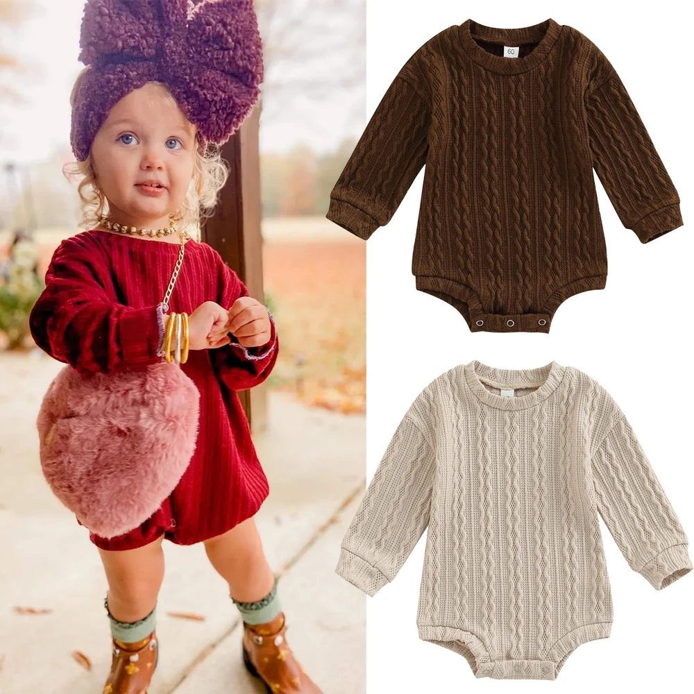 0-18m Autumn Winter Newborn Infant Baby Girls Boys Knit Romper Long Sleeve Button Warm Jumpsuits Toddler Casual Clothes
0-18m Autumn Winter Newborn Infant Baby Girls Boys Knit Romper Long Sleeve Button Warm Jumpsuits Toddler Casual Clothes