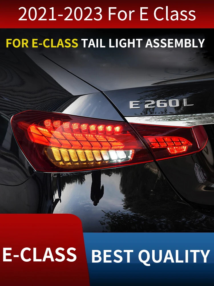 FT Tail Lamp for BENZ W213 LED Taillights 2020-2023 E260 E300 Rear Fog Brake Lights DRL Dynamic Turn Signal Auto Accessories
FT Tail Lamp for BENZ W213 LED Taillights 2020-2023 E260 E300 Rear Fog Brake Lights DRL Dynamic Turn Signal Auto Accessories
