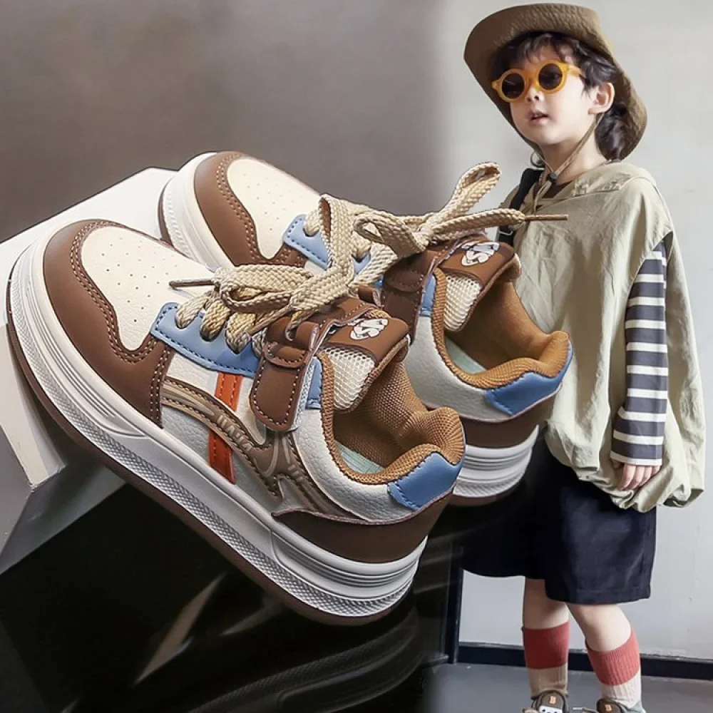 أحذية رياضية من جلد البولي يوريثان للأطفال، أحذية رياضية عصرية للمراهقين، أحذية رياضية مضادة للانزلاق ومقاومة للماء للأولاد والبنات أحذية رياضية من جلد البولي يوريثان للأطفال، أحذية رياضية عصرية للمراهقين، أحذية رياضية مضادة للانزلاق ومقاومة للماء للأولاد والبنات