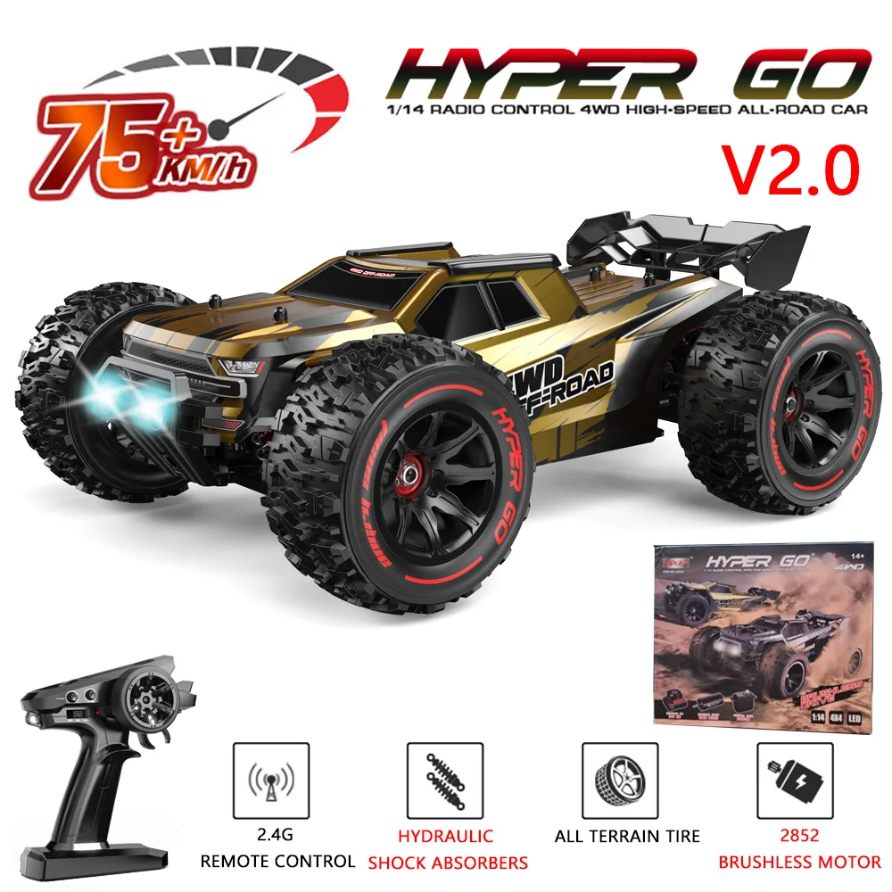 

MJX Hyper Go 14209 14210 1/14 Brushless RC Car 2.4G 4WD Electric High Speed Off-Road Remote Control Drift Monster Truck for Kids