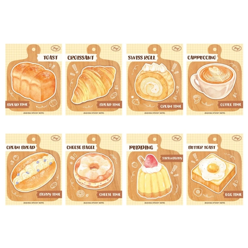 6Pcs Bread Sticky Note Paper 30 Sheet/Pad, Self-adhesive Memo Pad Reminder on Fridges Door Computer Whiteboard Dropship
6Pcs Bread Sticky Note Paper 30 Sheet/Pad, Self-adhesive Memo Pad Reminder on Fridges Door Computer Whiteboard Dropship