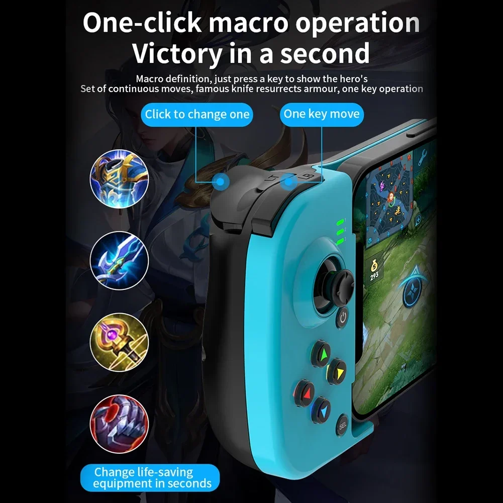 D3 Retractable Gamepad 3D Joystick Bluetooth-Compatible5.0 Phone Game Controller 400mAh for IPhone/iOS/Android for PS4/NS Switch
D3 Retractable Gamepad 3D Joystick Bluetooth-Compatible5.0 Phone Game Controller 400mAh for IPhone/iOS/Android for PS4/NS Switch