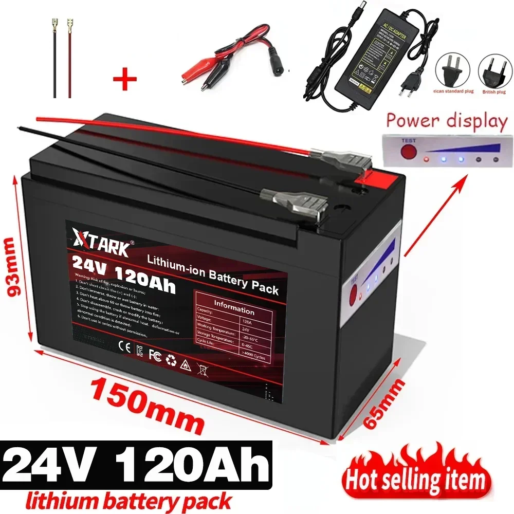 New 18650 3S6P 24V 120Ah Lithium Battery Pack,Built-in 30A BMS,For Solar Energy Electric Vehicle Li-ion Battery+12.6V Charger
New 18650 3S6P 24V 120Ah Lithium Battery Pack,Built-in 30A BMS,For Solar Energy Electric Vehicle Li-ion Battery+12.6V Charger