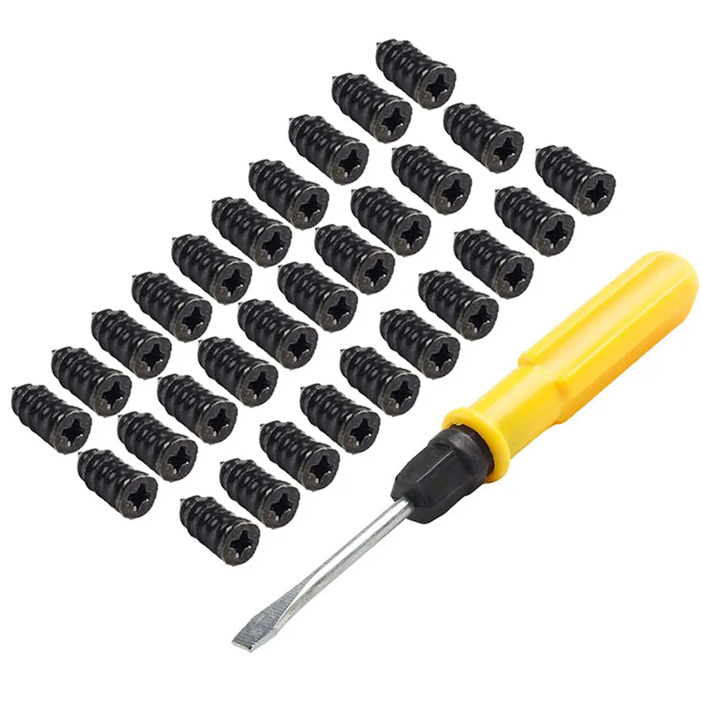 Durable Rubber Screw Nails 30PCS Premium Tire Repair Nail Set with Screwdriver Easy Carrying with Storage Box Cars Bikes
Durable Rubber Screw Nails 30PCS Premium Tire Repair Nail Set with Screwdriver Easy Carrying with Storage Box Cars Bikes