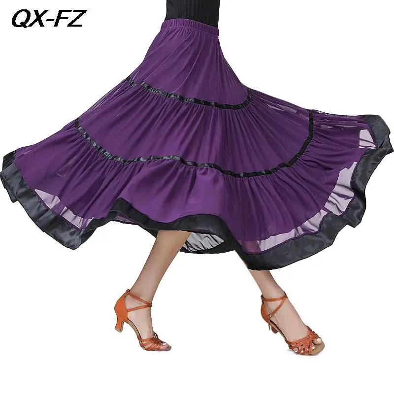2023 Women Modern Dance Long Skirt Adults Elegant Mesh Big Swing Skirt Latin Dance Salsa Rumba Performance Long Dress
2023 Women Modern Dance Long Skirt Adults Elegant Mesh Big Swing Skirt Latin Dance Salsa Rumba Performance Long Dress