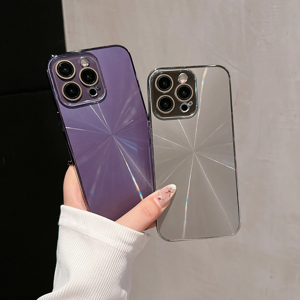 Phone Case For iPhone 15 14 Plus 13 12 Pro Max With Lens Protection Electroplated Soft TPU Frame CD Texture Acrylic Back Cover
Phone Case For iPhone 15 14 Plus 13 12 Pro Max With Lens Protection Electroplated Soft TPU Frame CD Texture Acrylic Back Cover