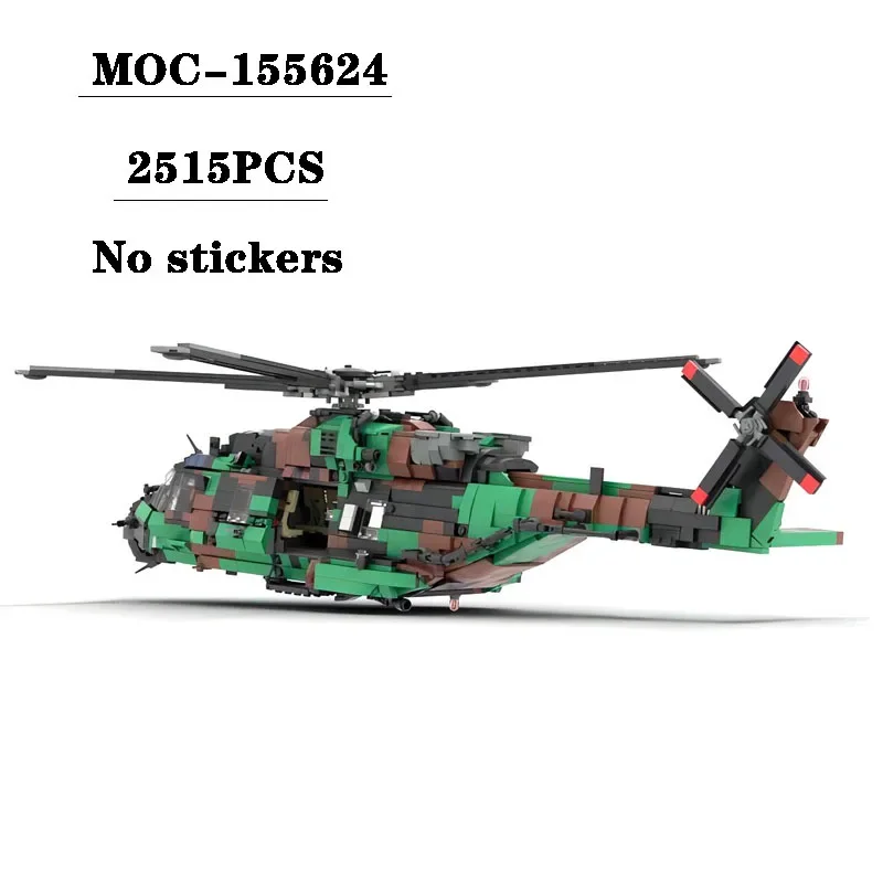 Building Block MOC-155624 Tactical Transport Helicopter Model 2515PCS Adult and Children's Birthday Christmas Toy Gift Ornament
Building Block MOC-155624 Tactical Transport Helicopter Model 2515PCS Adult and Children's Birthday Christmas Toy Gift Ornament