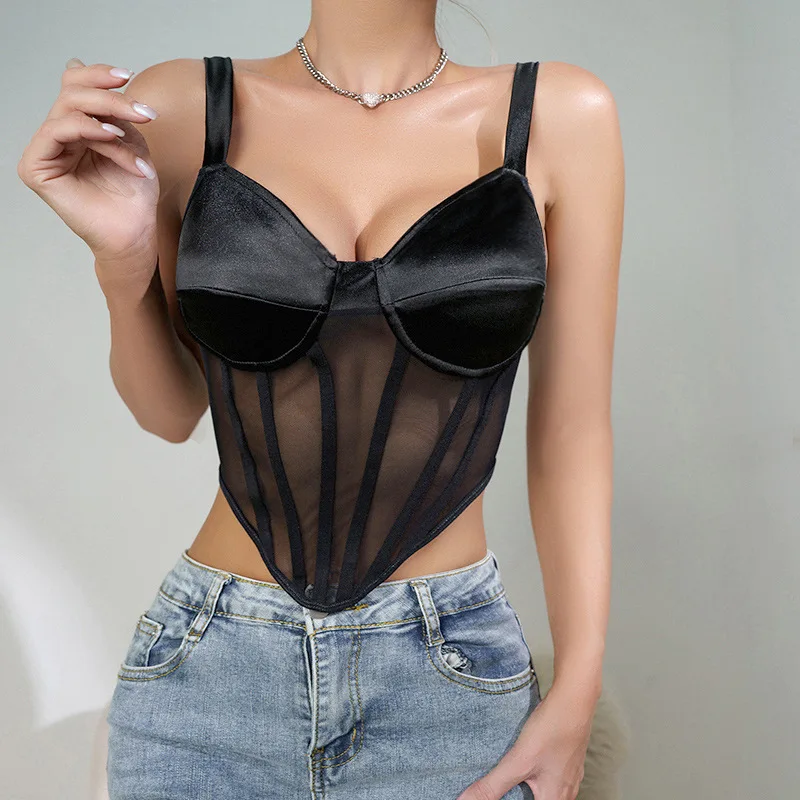 Corset Tops for Women Party Crop Top Sheer Mesh Cute Club Night Outfits Fashion Bustiers Corsets Gather Lace Strap Underwear
Corset Tops for Women Party Crop Top Sheer Mesh Cute Club Night Outfits Fashion Bustiers Corsets Gather Lace Strap Underwear