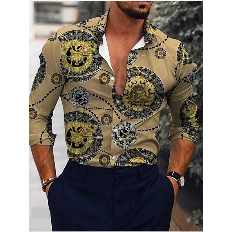 Luxury Fashion Men Shirts Oversized Casual Shirt Totem Print Long Sleeve Tops Men's Clothing Party Cardigan Blouses High Quality
Luxury Fashion Men Shirts Oversized Casual Shirt Totem Print Long Sleeve Tops Men's Clothing Party Cardigan Blouses High Quality