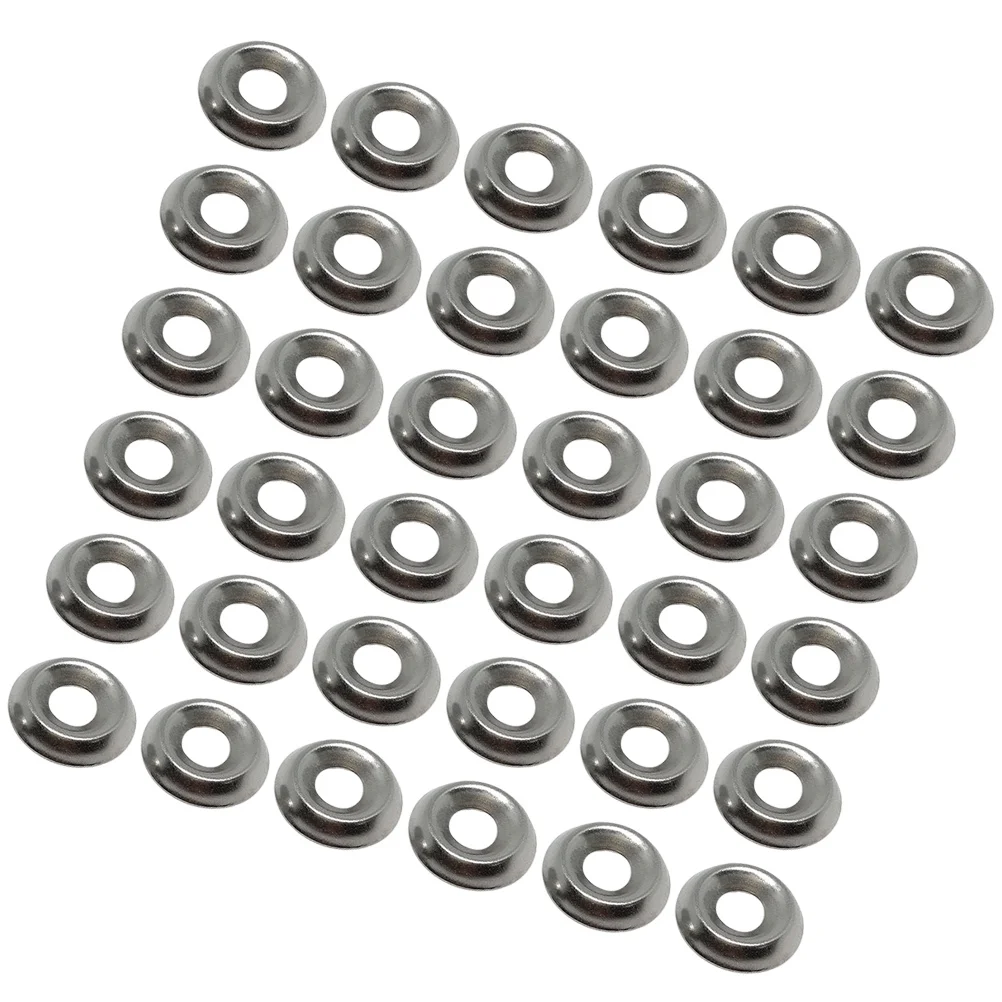 

100 Pcs Stainless Steel Washer Polished Bolt Gaskets Bolts Sturdy Screw Washers