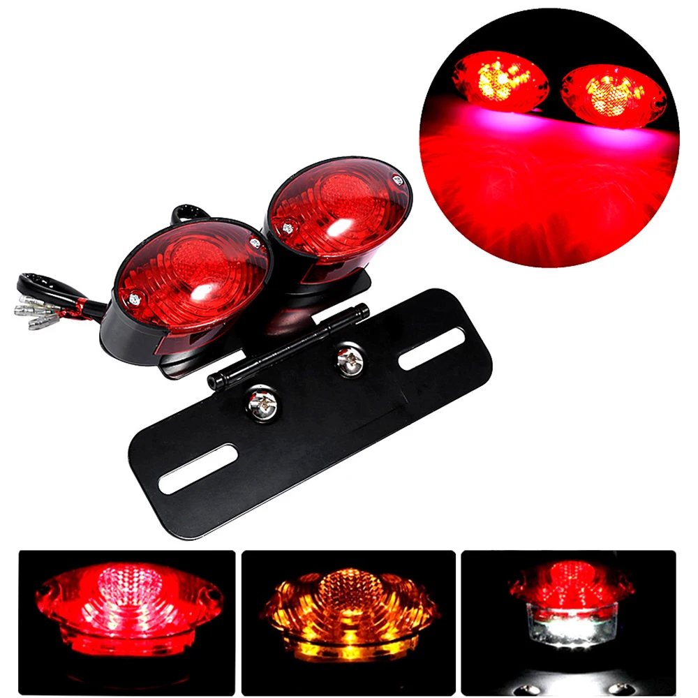 Universal Dual Cat Eye Custom LED Motorcycle License Plate Holder Tail Lights Brake Tailight Turn Signal Lamp for Harley Yamaha
Universal Dual Cat Eye Custom LED Motorcycle License Plate Holder Tail Lights Brake Tailight Turn Signal Lamp for Harley Yamaha