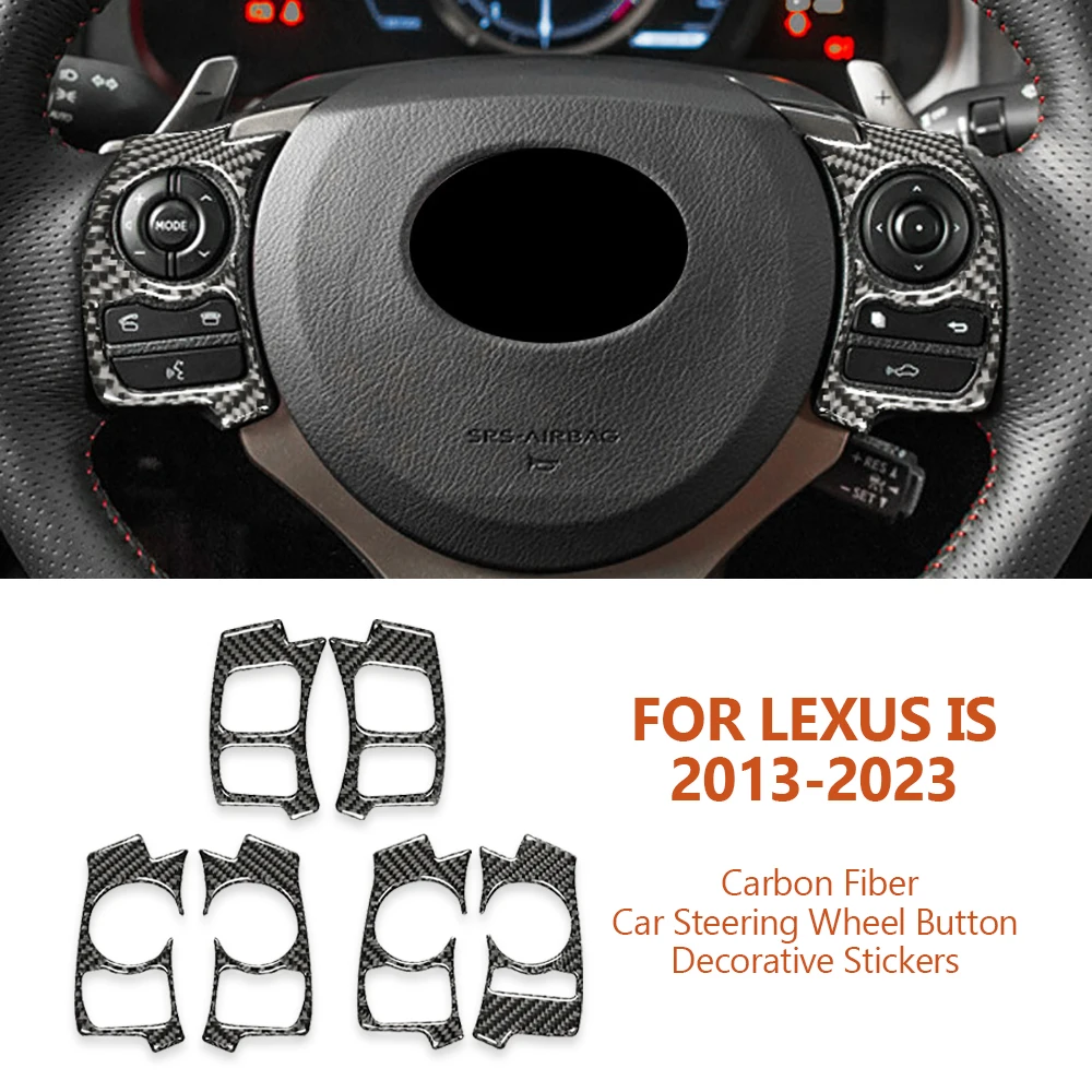 For Lexus IS250 NX200T 300H 2013-2023 Carbon Fiber Car Steering Wheel Button Panel Decorative Stickers Auto Tools Accessoriess
For Lexus IS250 NX200T 300H 2013-2023 Carbon Fiber Car Steering Wheel Button Panel Decorative Stickers Auto Tools Accessoriess