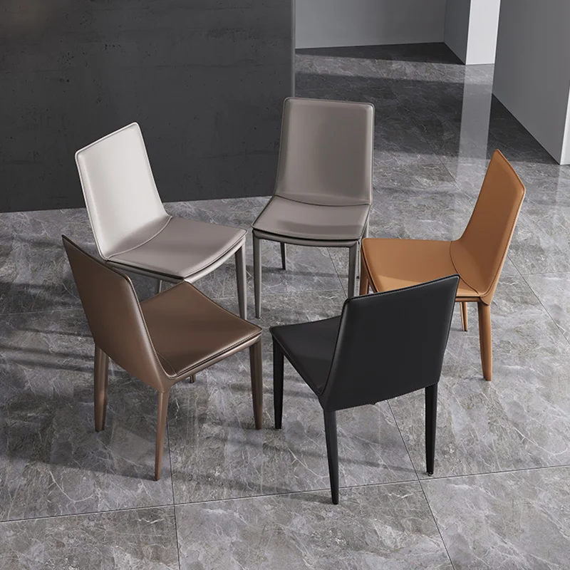 Balcony Modern Dining Chair Designer Floor Leather Ergonomic Lounge Chair Minimalist Makeup Cadeiras De Jantar Luxury Furniture
Balcony Modern Dining Chair Designer Floor Leather Ergonomic Lounge Chair Minimalist Makeup Cadeiras De Jantar Luxury Furniture
