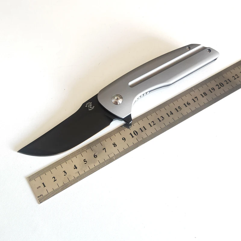 

Fashion Folding Knife Hokkaido High End Titanium Handle Black M390 Blade Outdoor Equipment Tactical Survival Tool Pocket EDC