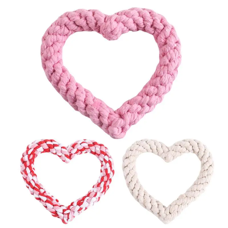 Pet Dog Chew Toys 1PCS soft durable Heart Shaped Dog Rope Toys Bite resistant Dogs Teeth Cleaning Toy Pet Training Supplies
Pet Dog Chew Toys 1PCS soft durable Heart Shaped Dog Rope Toys Bite resistant Dogs Teeth Cleaning Toy Pet Training Supplies