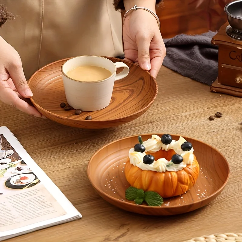 Wood Grain Dinner Plate Set Wood Grain Dinner Plate Set