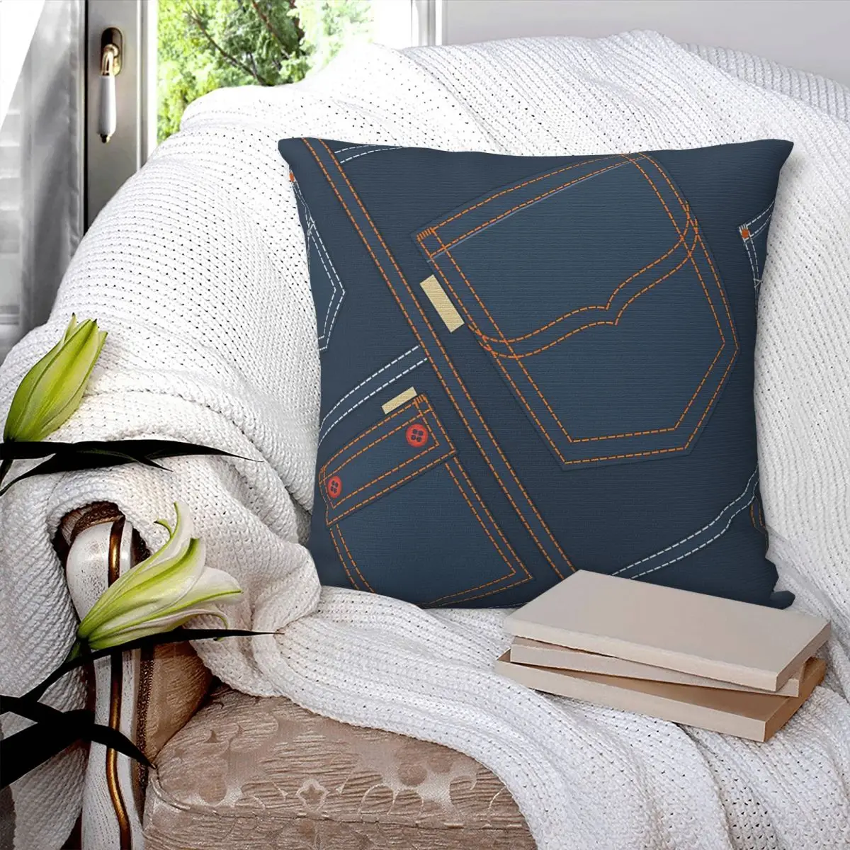 Denim Jean Pockets Pillowcase Printed Cushion Cover Sofa Waist Pillow Pillow Cover
Denim Jean Pockets Pillowcase Printed Cushion Cover Sofa Waist Pillow Pillow Cover