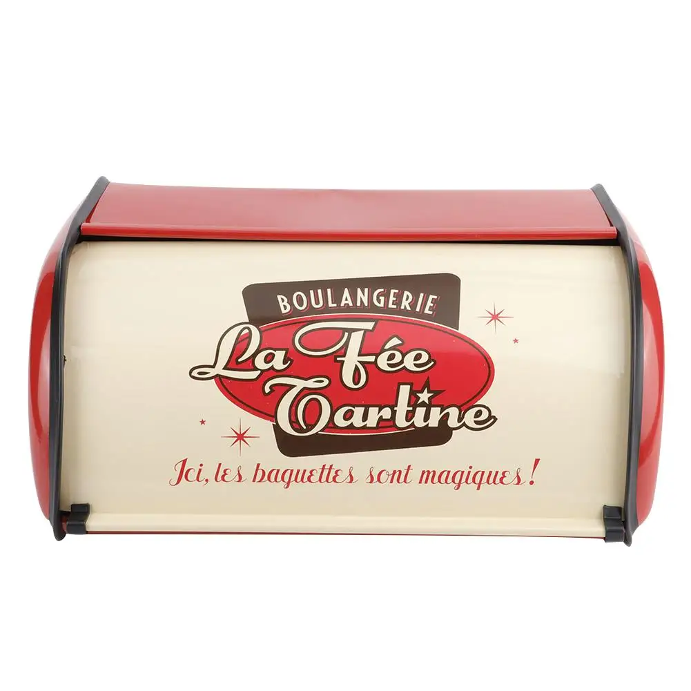 French Vintage Bread Box Storage Bin Red Blue Small Powder Coated Iron Snack Organizer For kitchen Organizador
French Vintage Bread Box Storage Bin Red Blue Small Powder Coated Iron Snack Organizer For kitchen Organizador