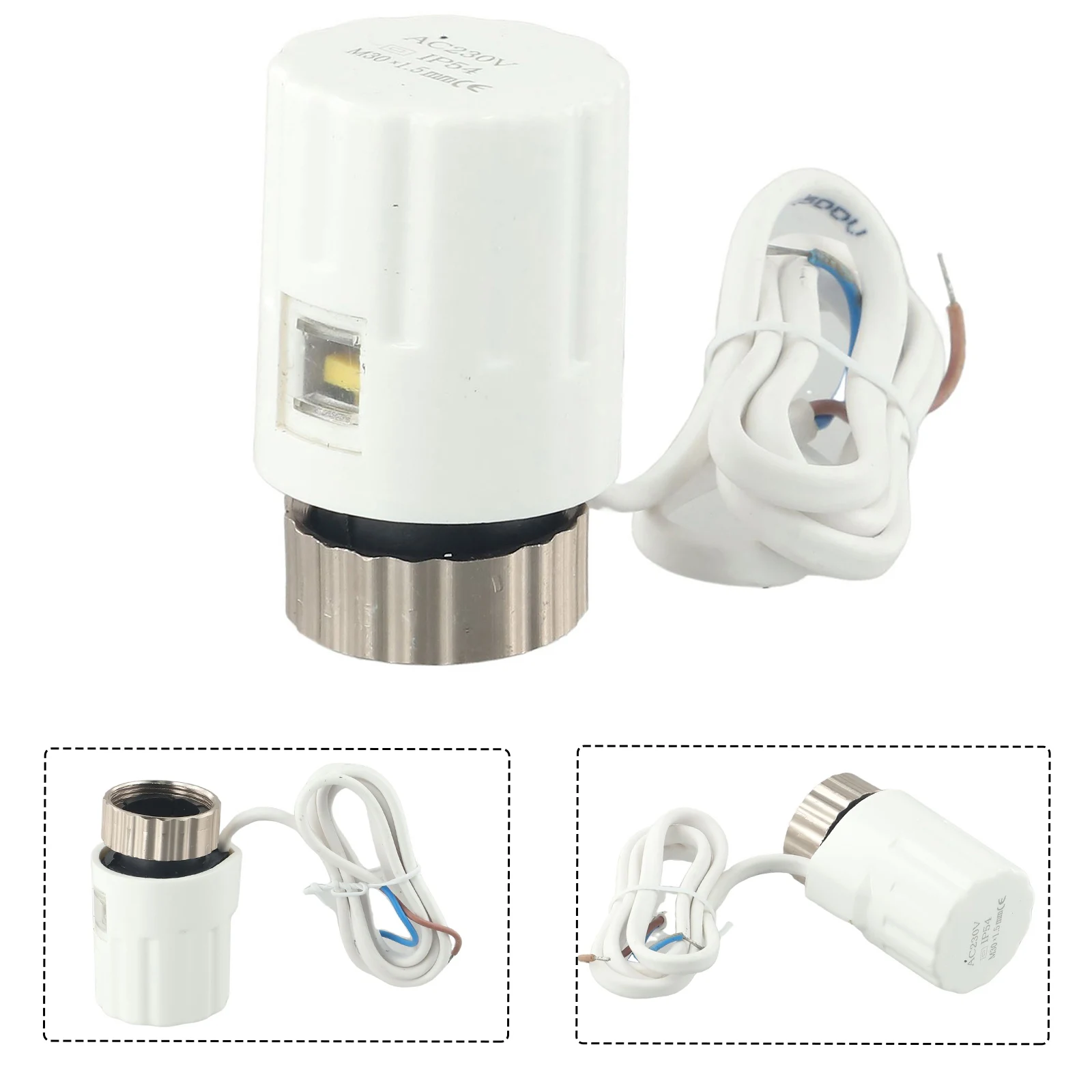 AC230V M30 Electric Thermal Actuators Servo Warm Floor Heating Radiator Valve Adjust & Control Temperature Actuator Valve System
AC230V M30 Electric Thermal Actuators Servo Warm Floor Heating Radiator Valve Adjust & Control Temperature Actuator Valve System