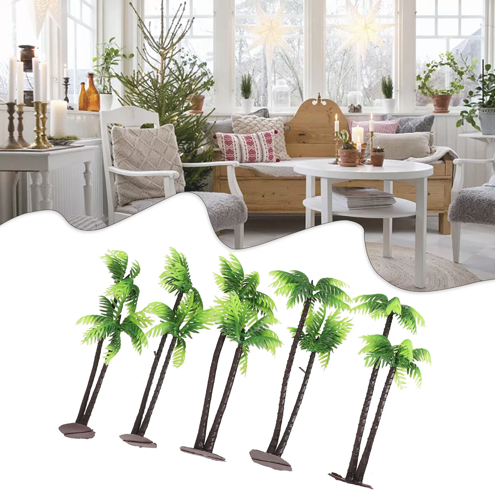 5Pcs Mini Plastic Coconut Palm Tree Plant Craft Micro Landscape Aquarium Decor Suitable For Decorating Small Garden
5Pcs Mini Plastic Coconut Palm Tree Plant Craft Micro Landscape Aquarium Decor Suitable For Decorating Small Garden