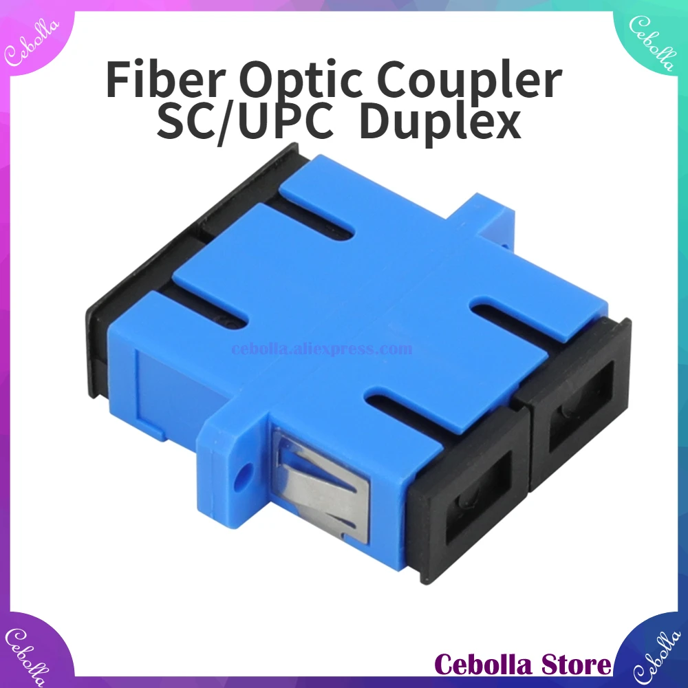 

Fiber Optic Coupler Flange Joint SC-SC Singlemode FTTH Duplex Adapter Connector SC to SC/PC