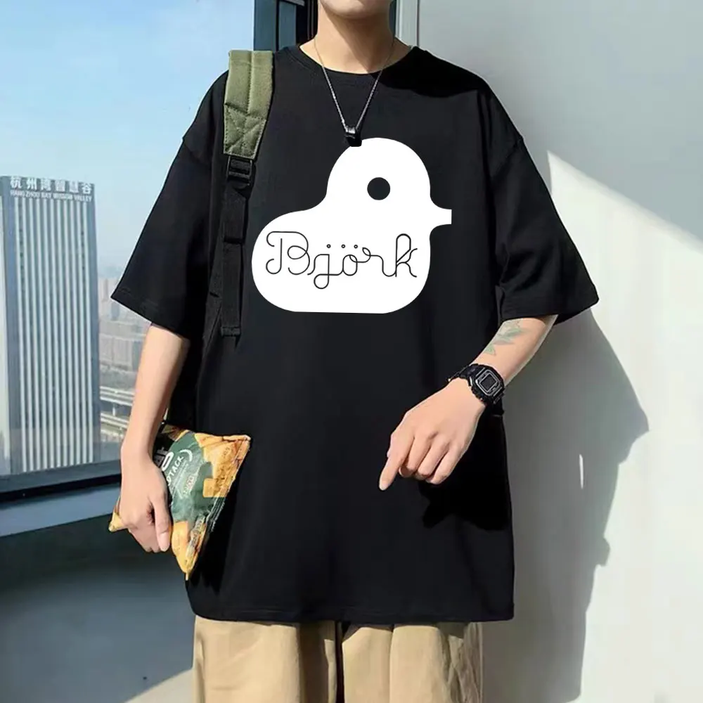 Singer Bjork Duck Graphic Print Tshirt Men Women Vintage Funny Oversized T-shirts Men's Casual Pure Cotton T Shirt Short Sleeve
Singer Bjork Duck Graphic Print Tshirt Men Women Vintage Funny Oversized T-shirts Men's Casual Pure Cotton T Shirt Short Sleeve