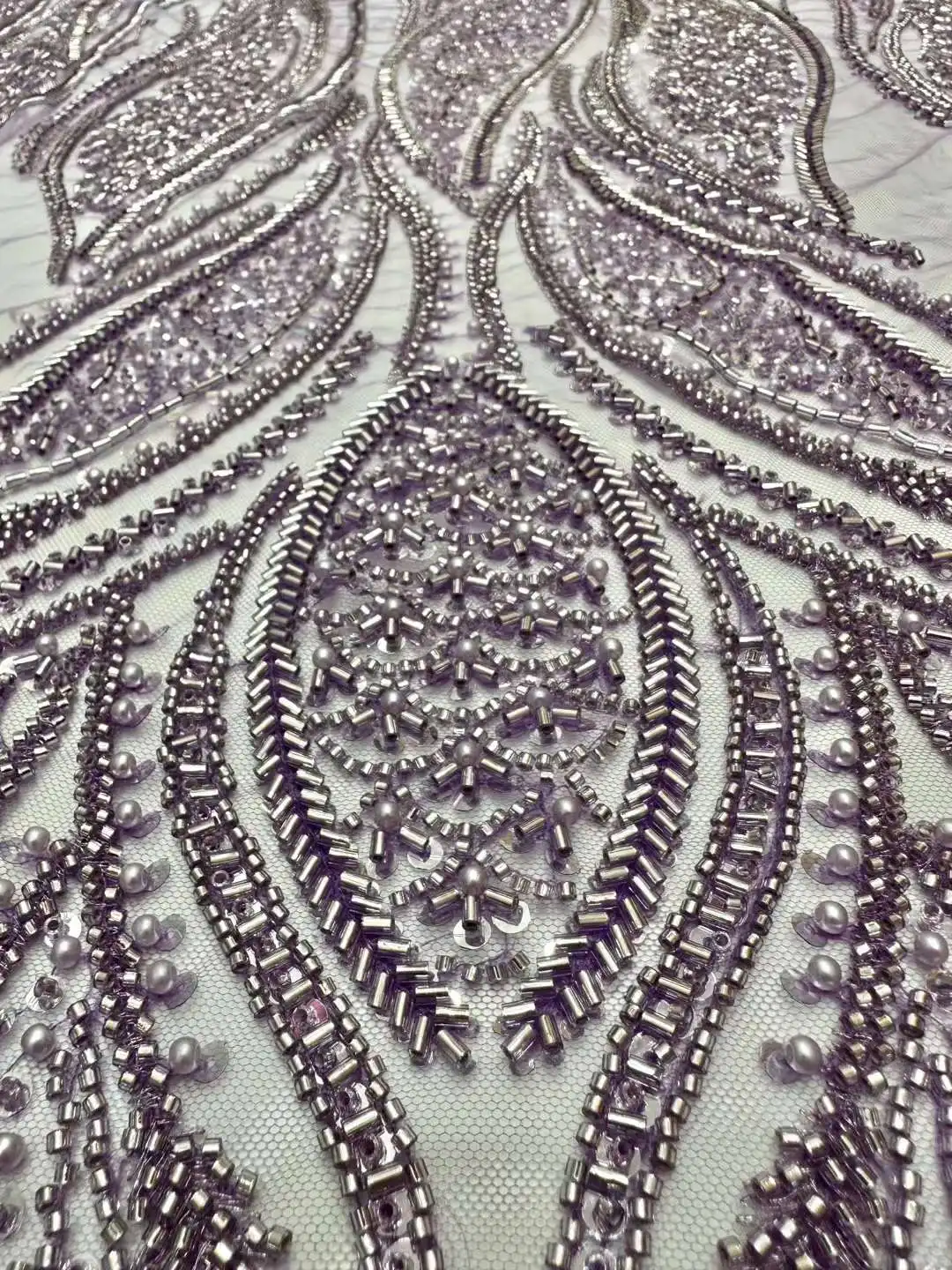 Top Quality Beads Party Dress Fabric Pearls Embroidery French Tulle net Bead-Tube African Lace For Evening Dresses Weddings 
Top Quality Beads Party Dress Fabric Pearls Embroidery French Tulle net Bead-Tube African Lace For Evening Dresses Weddings