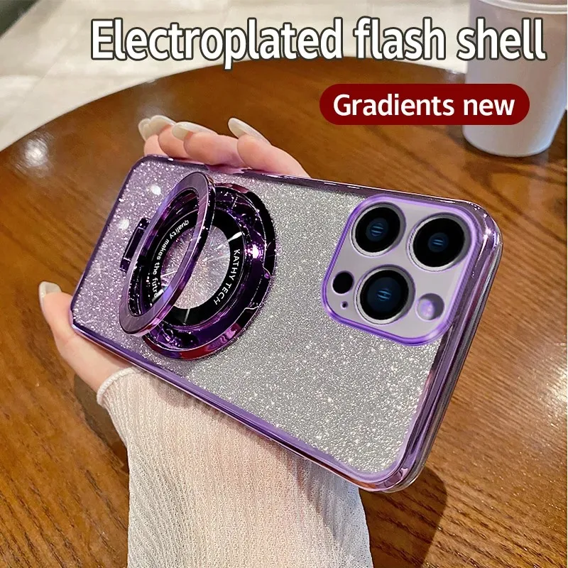 جراب لين لامع متدرج مع حامل Honor 16 جراب لين لامع متدرج مع حامل Honor