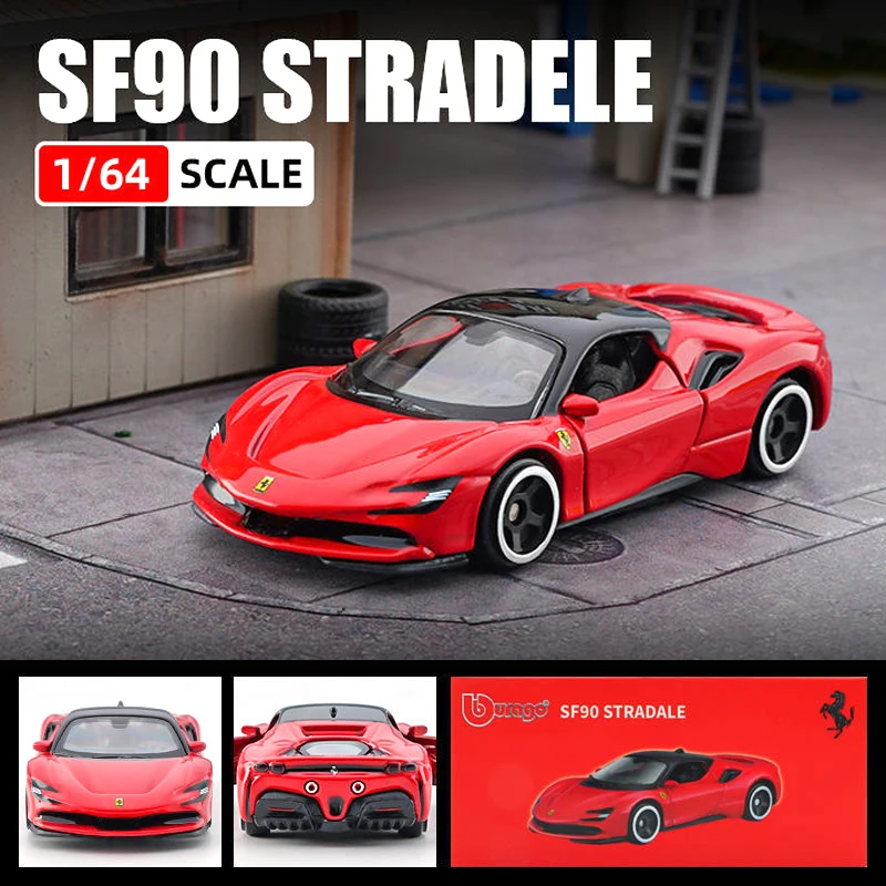 Модель автомобиля Bburago Ferrari SF90 STRADELE, модель автомобиля из сплава, литый под давлением, копия, коллекционная игрушка для мальчиков, подарки
Модель автомобиля Bburago Ferrari SF90 STRADELE, модель автомобиля из сплава, литый под давлением, копия, коллекционная игрушка для мальчиков, подарки