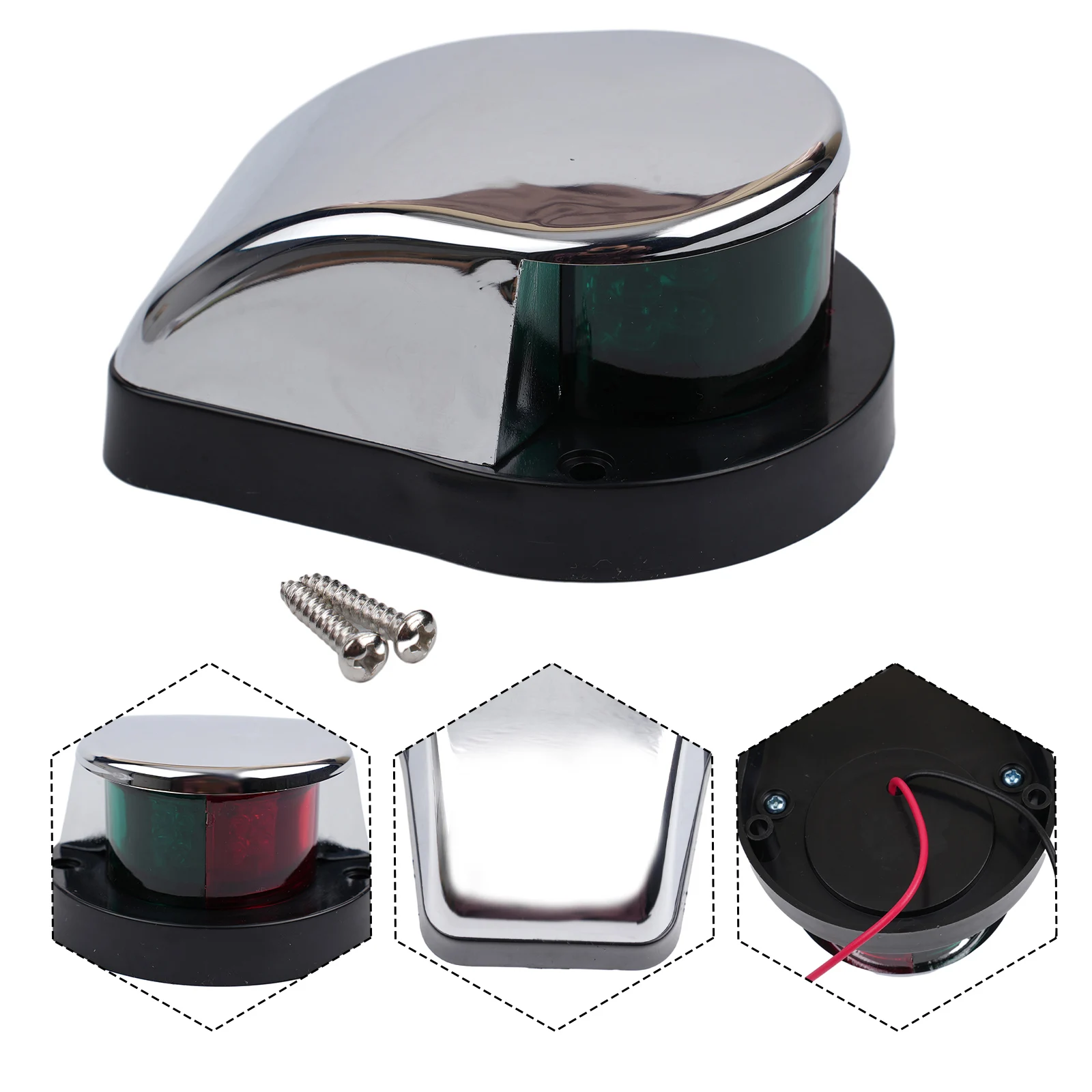 1 Pc 12V Boat Light LED Marine Yacht Navigation Lights Red Green Ship Running Lamps Plastic 10x7.9x4.2 Cm Car Lights Signal Lamp
1 Pc 12V Boat Light LED Marine Yacht Navigation Lights Red Green Ship Running Lamps Plastic 10x7.9x4.2 Cm Car Lights Signal Lamp