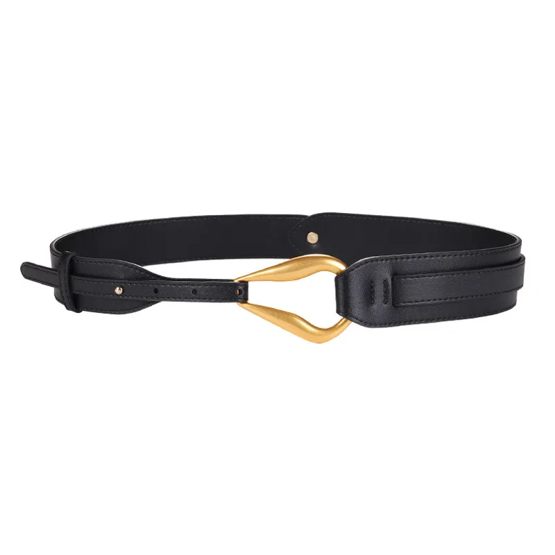 Waist Cover Women's Decorative Coat Belt Suit with Wide Belt Dress with Waistband Black Cowhide Luxury Brand Belt
Waist Cover Women's Decorative Coat Belt Suit with Wide Belt Dress with Waistband Black Cowhide Luxury Brand Belt