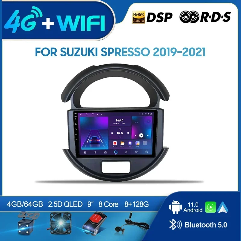 Автомагнитола QSZN для Suzuki Spresso 2019-2021 LHD 2 din Android 12,0 мультимедийный видеоплеер GPS-навигация 4G Carplay
Автомагнитола QSZN для Suzuki Spresso 2019-2021 LHD 2 din Android 12,0 мультимедийный видеоплеер GPS-навигация 4G Carplay